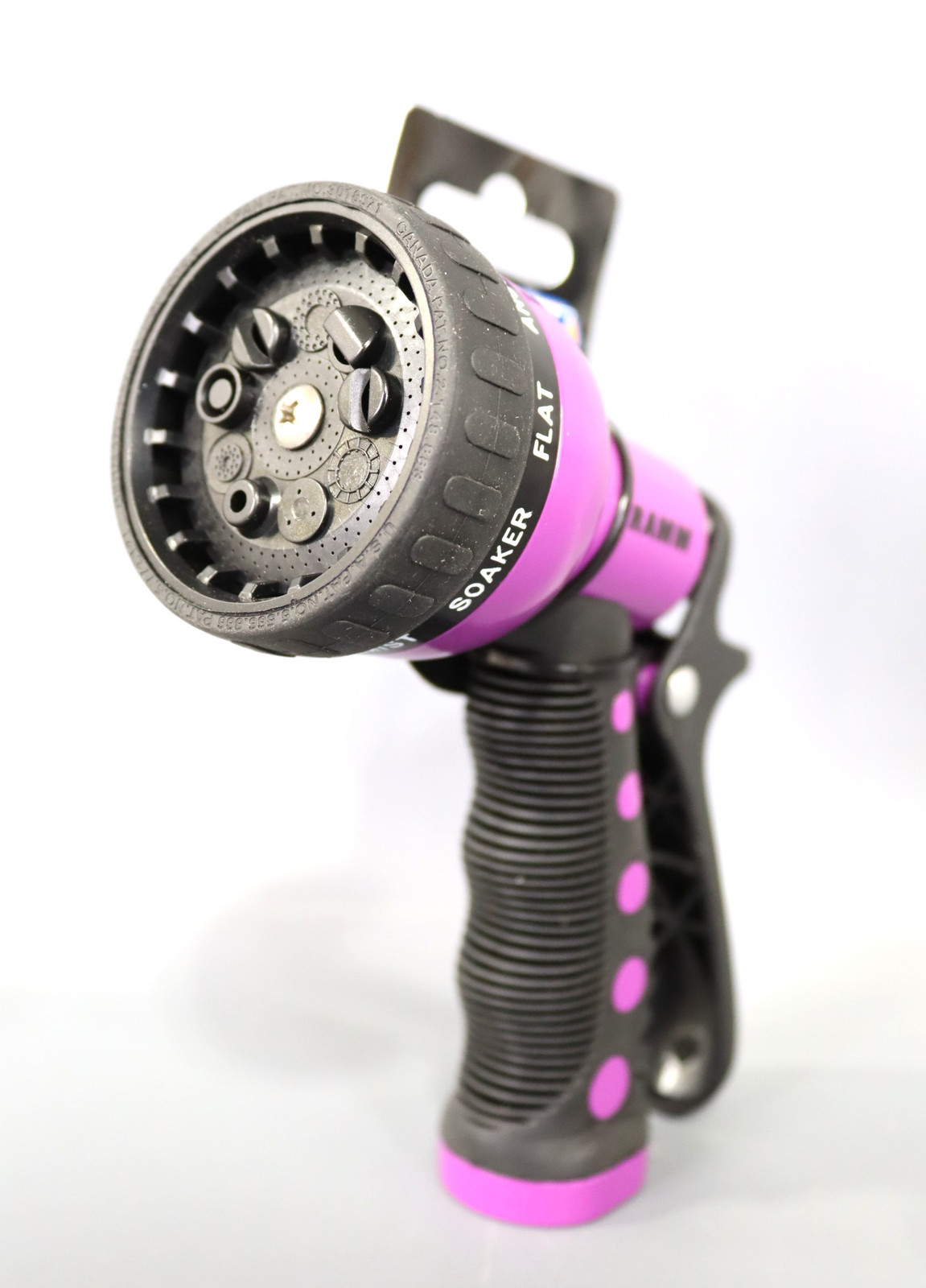 Dramm Heavy-Duty Metal 9-Pattern Nozzle  Berry 60-22706