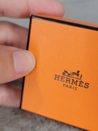 Scatola regalo vuota Hermes gioielli 2,25"x2,25" piccola quadrata - Foto 13 di 13