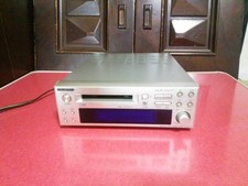 ONKYO MD 105FX Mini Disc Recorder Silver High Speed Audio MD JANK From Japan