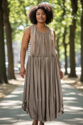 Dolan Left Coast Anthropologie Side Striped Sleeveless Midi Dress Womens XL