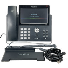 Yealink SIP-T48G Ultra-Elegant Gigabit IP Phone w/ Stand, Handset, Ethernet Cord