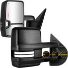 Switchback Towing Mirrors for 2007-2013 Silverado GMC Sierra 1500 2500HD 3500HD