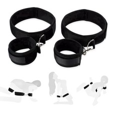 Bed Bondaged Restraints Kit Sex Handcuff Bracelets for Women Fuzzy Hand Leg C...