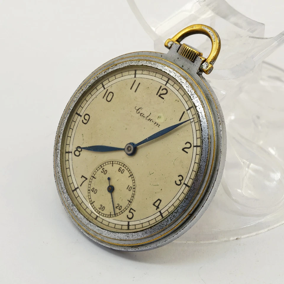 1940's Salut Saljut Salyt collectible mechanical open face Soviet pocket watch - Image 3 of 4