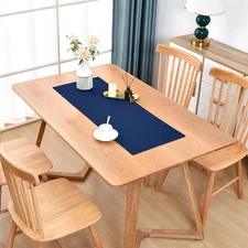 Farmhouse Navy Blue Table Runner Small Short Table Runners 36 Inches Coffee Tabl