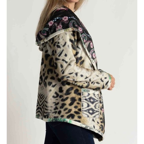 JOHNNY WAS Womens Joan Camino Serra Reversible Sherpa Jacket - Size XL - Picture 5 of 13