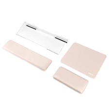 MOSISO Computer Keyboard Stand Wrist Rest 16.54 x 3.94 inches, Apricot