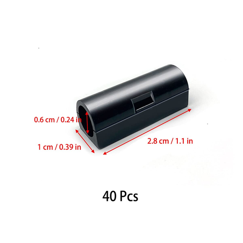 40 Stück Schwarze Kabelhalter Kabelclips, Selbstklebend Schreibtisch Kabelführun - Bild 2 von 12