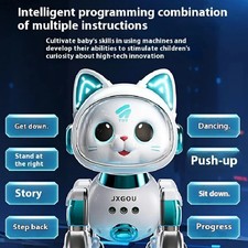 Remote Control Walking Robot Cat Toy, Electric Meowing Pet Gift for Boys Girls..