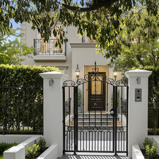 Belmont Estate Walkway- Powder Coated Steel Modern Garden Entry Gate-SSDG101