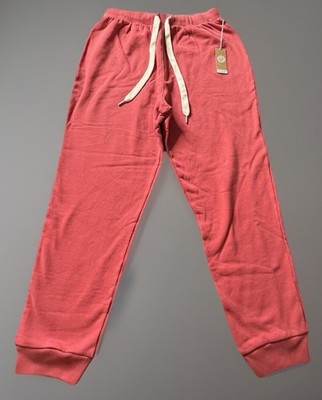 NEW Outerknown Second Spin Sweatpants Women s Medium Pink Thick Comfy Organic