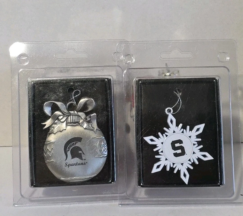 Michigan State Spartans Lot Of 6 Christmas Ornaments - Image 2 of 4