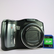 Canon Digital Camera Powershot SX100 IS 8.0MP Black Tested