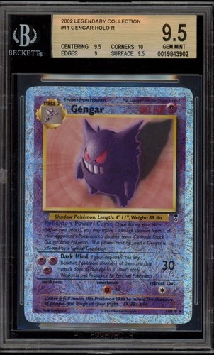 Pokemon Gengar Legendary Coll. Reverse Holo Rare #11 BGS 9.5 Gem Mint