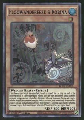 Floowandereeze & Robina Super Rare Burst of Destiny BODE-EN013 NM