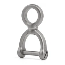 Tisur Titanium Swivel D-rings with Screw Shackle Horseshoe U Shape Key Ring Diy