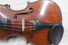 ANTIQUE Vintage 4/4 Size Violin With CASE Two Bows for parts not working