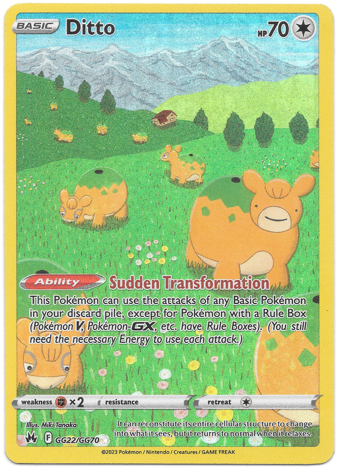 Ditto GG22/GG70 Crown Zenith: Galarian Gallery Holo
