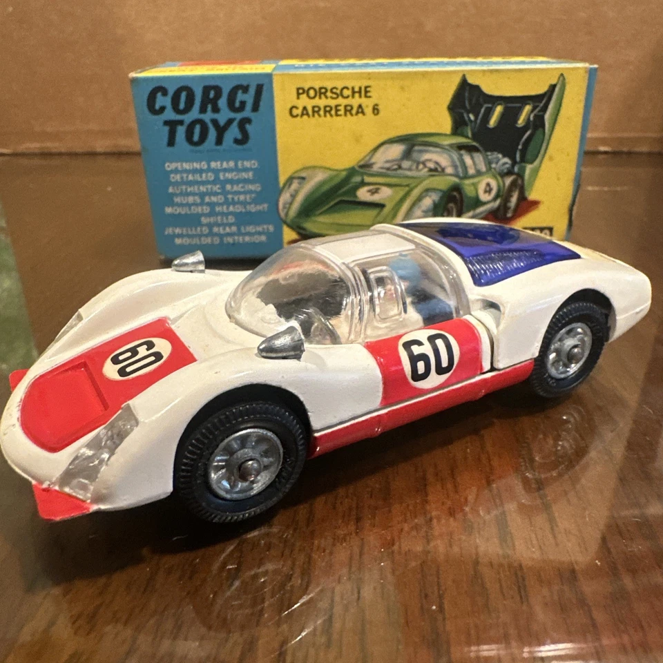 Corgi Toys 330 Porsche Carrera 6 Diecast Car – w/ ORIGINAL BOX – Vintage 1967 - Image 3 of 4