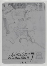 2017-18 Upper Deck CHL Printing Plate Black 1/1 Tyler Steenbergen #104 3vx