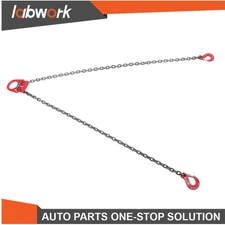 Labwork 5/16" x 10' Lifting Chain Sling G80 7000lbs with Adjuster Hooks 2 Legs