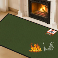 Hearth Rugs for Fireplaces Fire Resistant, 42 x 24 x 0.04 inch Fireproof Firepla