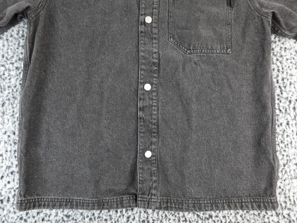 Nike Air Jordan Denim Snap Front Shirt Black Men's Size M FZ2131-010 - Image 4 of 4