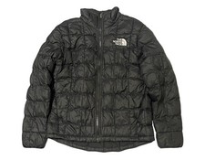 The North Face Boy s Black Full Zip Quilted Thermoball Puffer Jacket Size Medium