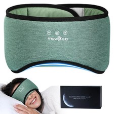 MUSICOZY Sleep Headphones Bluetooth 5.4, Bamboo Cotton Full Coverage Headphon...