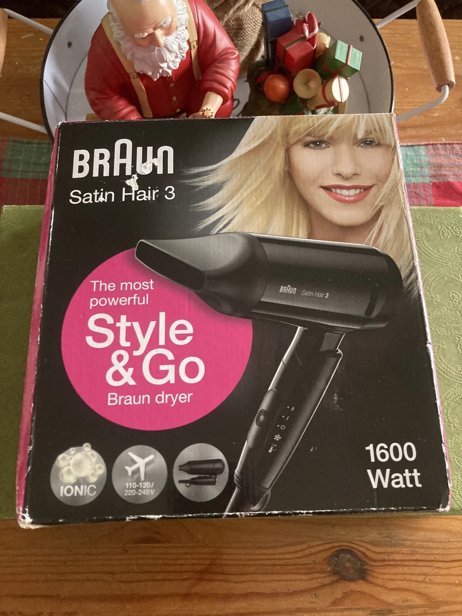 & Go Hair Style Braun Hair Voltage Dryer Foldable | Of Satin HD350 eBay Dual Travel 3