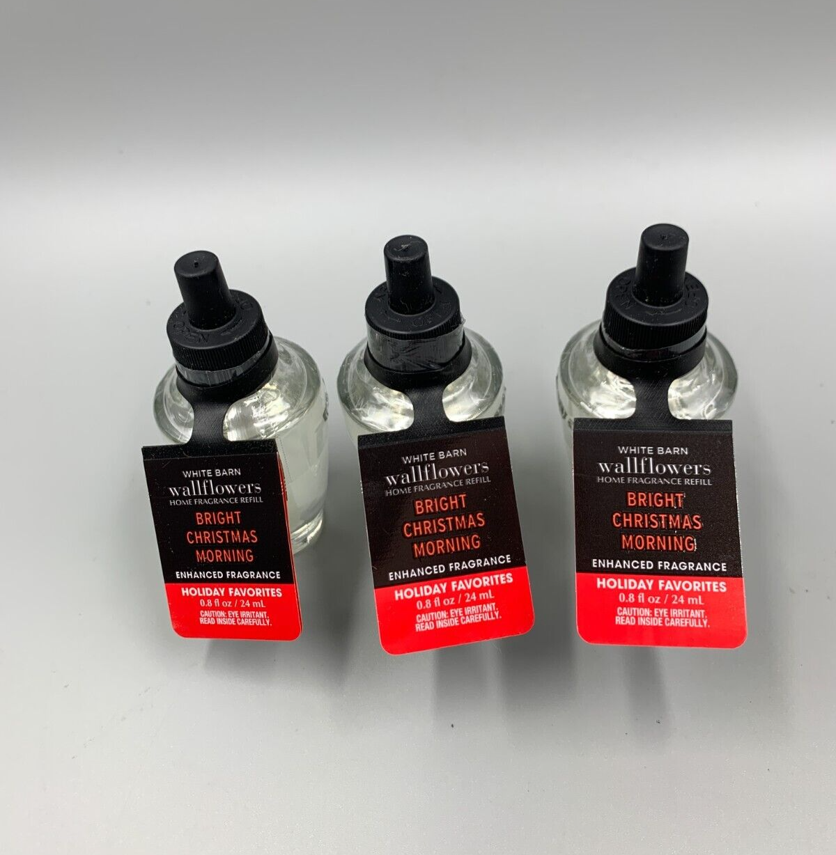 Bath & Body Works Bright Christmas Morning Wallflower Fragrance Bulbs S/3 #912A3-image