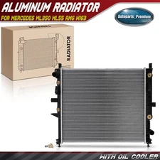 1Pc New Aluminum Radiator for Mercedes-Benz ML350 ML55 AMG W163 V6 3.7L V8 5.5L