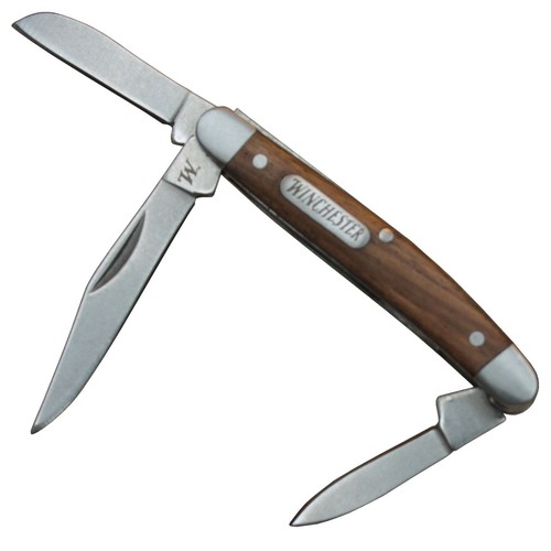 Winchester Taschenmesser STAGECOACH 3 Klingen kleines Messer Zebrawoodschalen - Bild 3 von 7