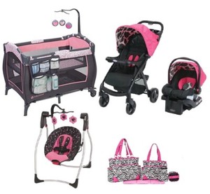 pink stroller set