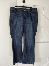 Tommy Hilfiger Women  s Hope Boot Mid Rise Bootcut Blue Denim Jeans Size 16