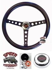 1968 Camaro Black Steering Wheel Red Bowtie 14 12 Classic Black