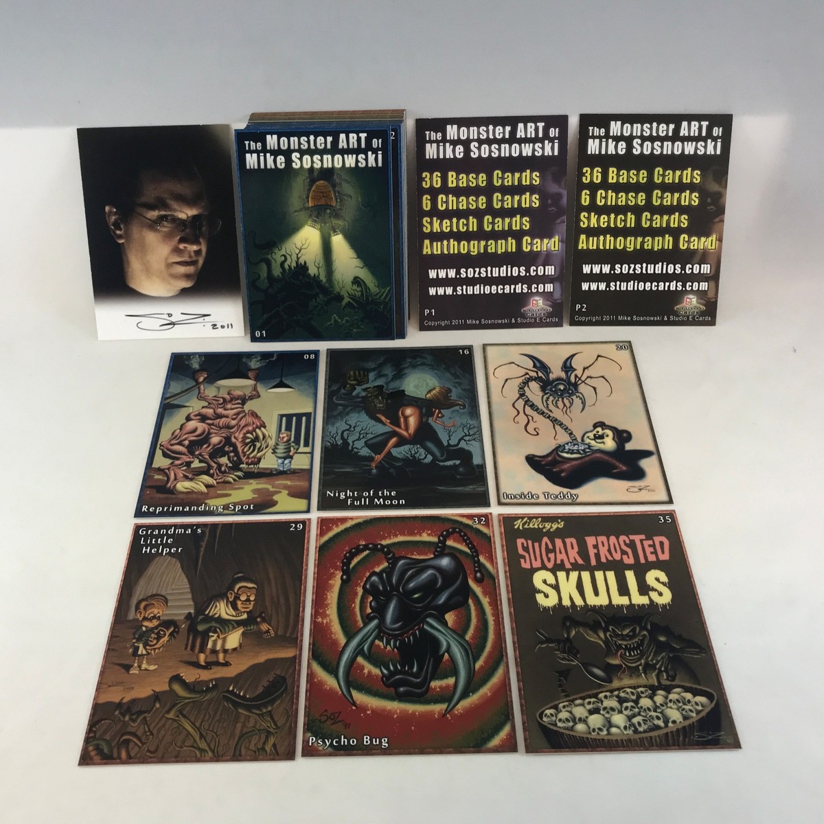 THE MONSTER ART OF MIKE SOSNOWSKI (STUDIO E/2011) CARD SET w