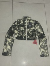 Pocket Front Cream Acid Wash Cropped Jacket Size 12