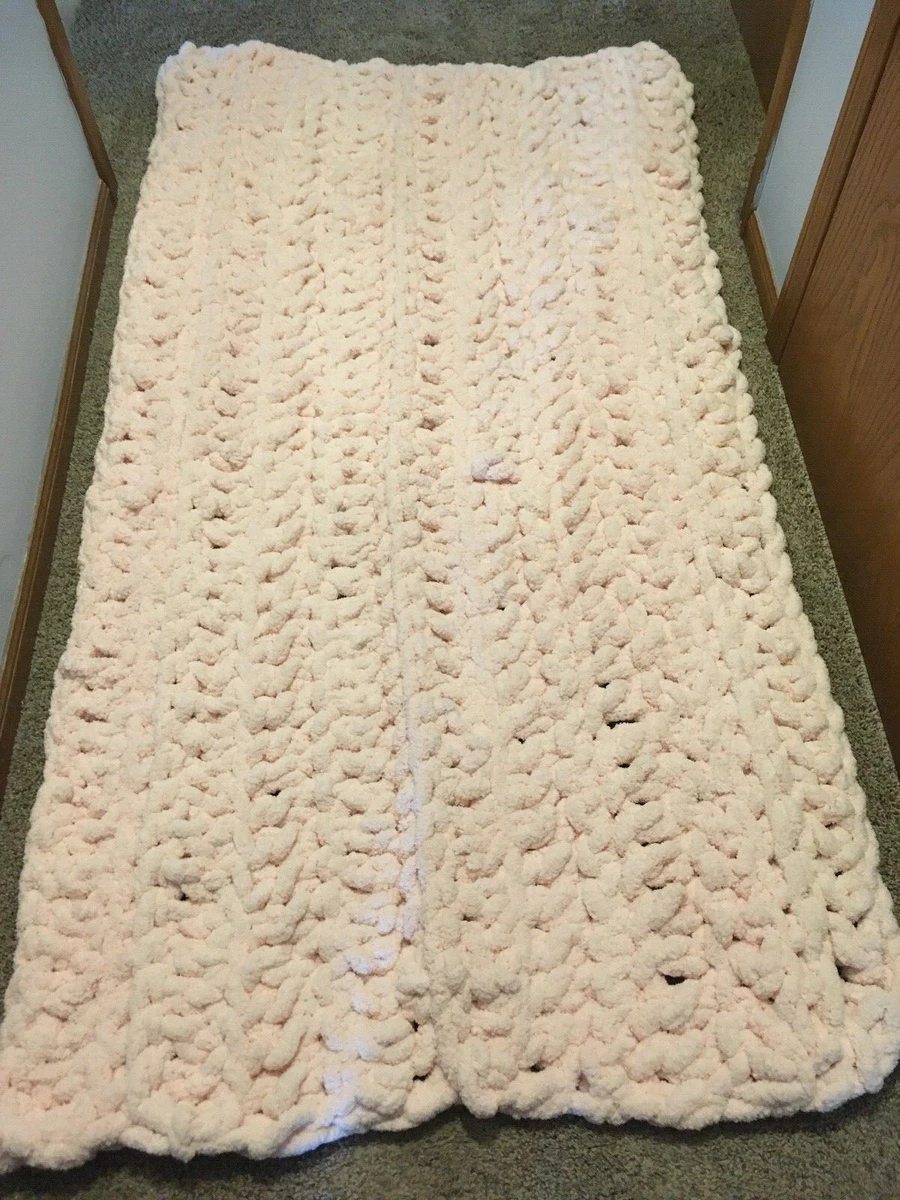 Chunky crochet online blanket by hand