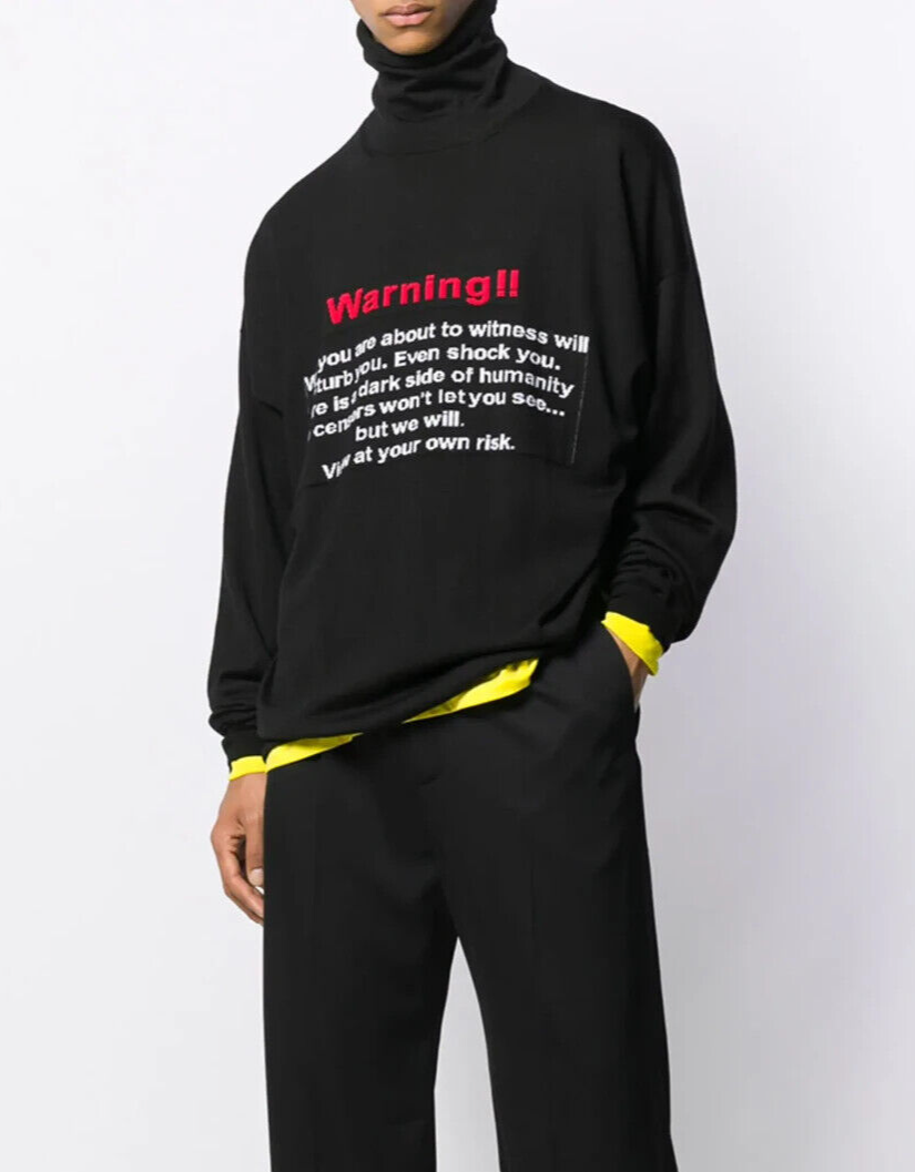 VETEMENTS ヴェトモン ニット white paint destroyed knitted turtleneck 楽天市場】ヴェトモン VETEMENTS white paint destroyed knitted