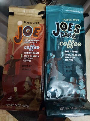 Trader Joe's used coffee bags.  Dark and medium roast 