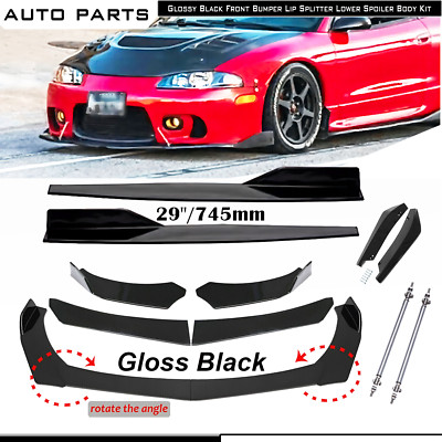 For Mitsubishi Eclipse Spyder Front Bumper Lip Spoiler Splitter Side Skirt Gloss