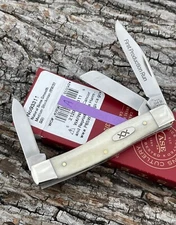 CASE XX *a FPR 2024 SMOOTH NATURAL XX OVAL SHIELD MEDIUM STOCKMAN KNIFE KNIVES