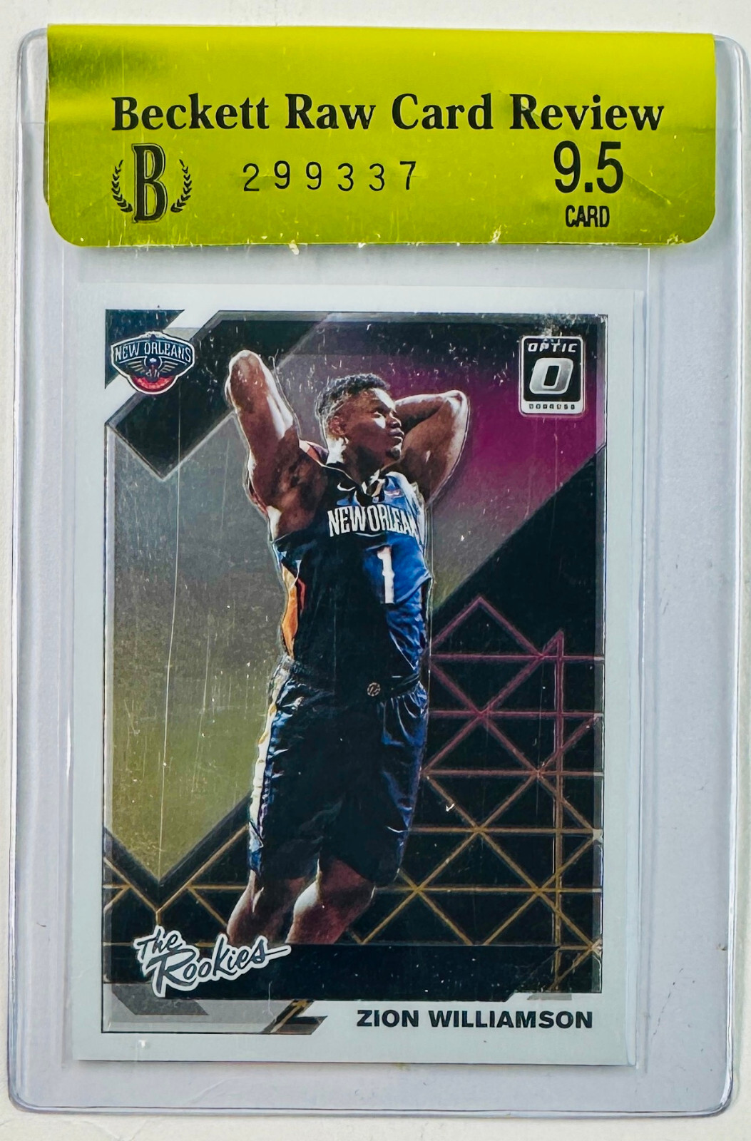 2019-20 Optic Rookie Zion Williamson RC BGS 9.5 Gem Mint The Rookies