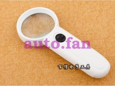 1pcs hand-held magnifier 15 times magnifying glass with light MG6B-2 #E9