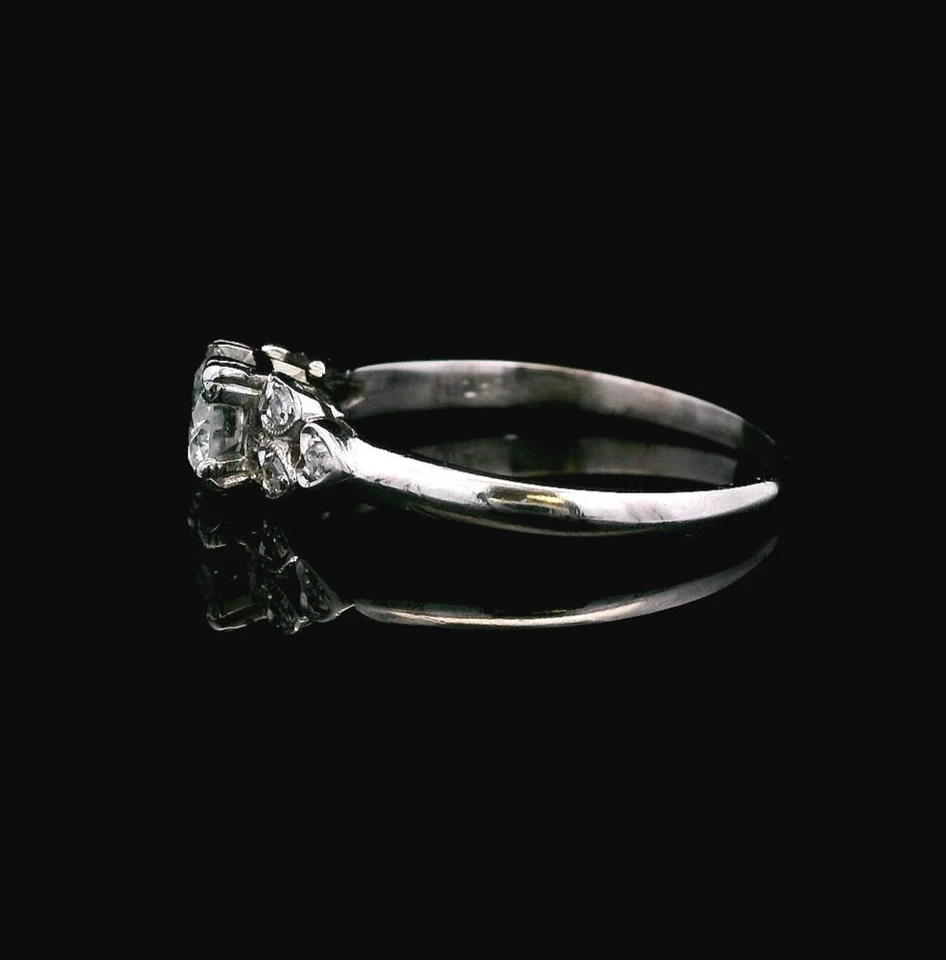 Platinum 950 0.53cttw Diamond Ring – Size 6.5 – 2.80g - Image 3 of 4