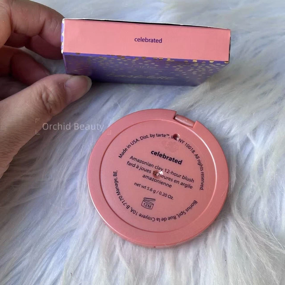 Tarte Amazonian Clay 12-hour Blush~CELEBRATED~Large Size 0.2oz / 5.6g~New Boxed - Image 4 of 4