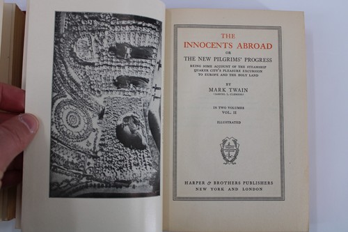 Author's Natnl Edition The Writings of Mark Twain Two Vols The Innocents Abroad - Picture 11 of 24
