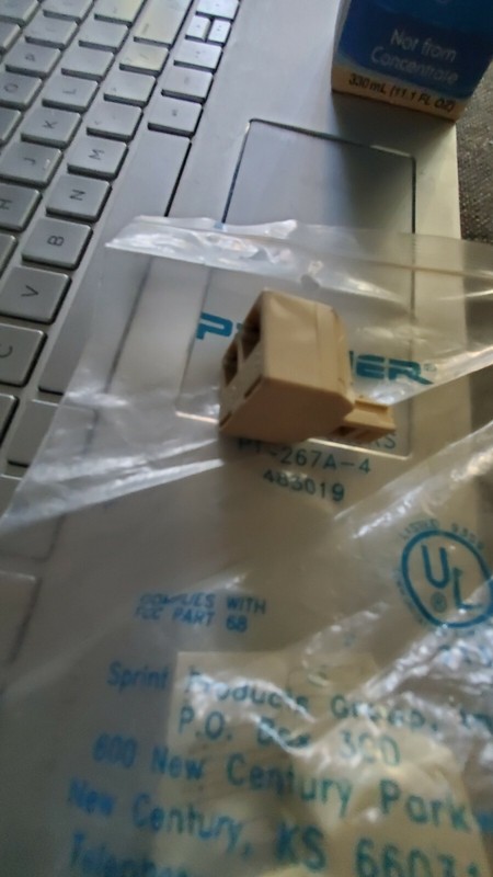 telephone T-adapter male to 2 female