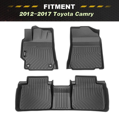 VIMIK For 20122017 Toyota Camry TPE Rubber Waterproof Floor Mats Liner